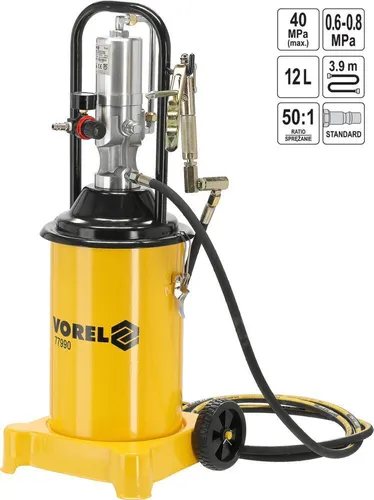 Profi Pneumatische Druckluft Fettpresse 12liter Abschmierpresse Für Schmierarbeiten An Kfz Und Maschinen