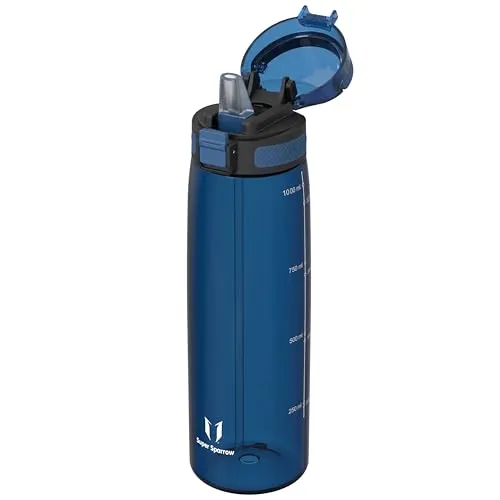 Super Sparrow Trinkflasche 1L in blau von Super Sparrow
