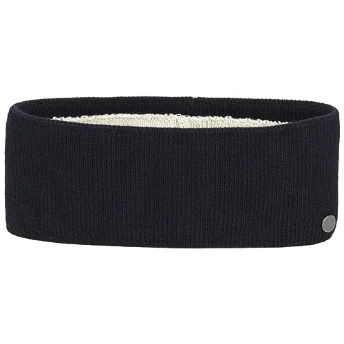 LIERYS Classic Mono Stirnband - Ohrenwärmer - Einheitsgröße - Damen & Herren - Herbst/Winter dunkelblau One Size