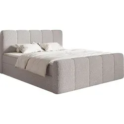 Selsey Boxbett Cloudy II, Graubraun, 140x200 cm - Modernes Boxspringbett mit Bonell-Federkernmatratze für optimalen Schlafkomfort. Integrierte Bettkästen bieten praktischen Stauraum für eine aufgeräumte Schlafumgebung.