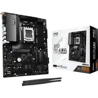 AsRock B850 Pro-A WiFi - ATX Mainboard mit AMD B850 Chipsatz - Mainboard für AM5-Prozessoren, ausgestattet mit integrierter WiFi-Funktion für kabellose Netzwerkverbindungen und optimale Performance.
