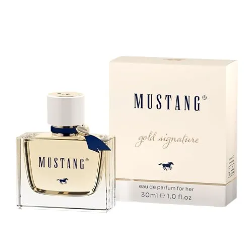 MUSTANG Signature for her Parfüm Damen, 30ml - Eau de Parfum für Damen, blumig-aromatisch und ideal für starke Frauen, die Freiheit und Lebenslust verkörpern – verführerische Noten von Birne, Jasmin, Moschus & Amber.