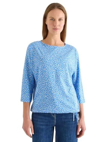 Cecil Shirt Minimal Print Fountain Blue XL von CECIL