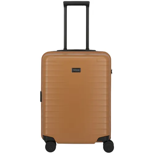 TITAN Upgrade Trolley S23 - 4-Rollen Canyon Bronze - Trolley für Wochenendtrips und Geschäftsreisen, mit 23 cm Breite für mehr Packvolumen und nur 2,8 kg Gewicht. 10 Jahre Garantie, kratzresistente Oberfläche und intelligente Innenaufteilung.