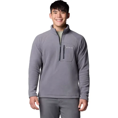 Columbia Fast Trek III Half Zip Fleece - Leichtes Herren-Fleece für Outdoor-Aktivitäten - Fleecejacke für Männer, ideal für Wandern und Trekking. Mit praktischem Half-Zip, Brusttasche und leichtem, packbaren Design für optimale Bewegungsfreiheit.