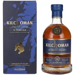 Kilchoman 16 Years Old Islay Single Malt Scotch Whisky 0,7l - Exklusive Limited Edition mit 16 Jahren Reife, vollmundiger Geschmack und einzigartiger Charakter aus der ersten neuen Destillerie auf Islay seit 120 Jahren.