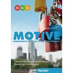Motive A1–B1: Kompaktkurs DaF – Audio-CDs zum Deutsch lernen - Hörbücher für Deutsch als Fremdsprache, ideal zur Unterstützung der Lektionen 1–30 mit praxisnahen Hörübungen.