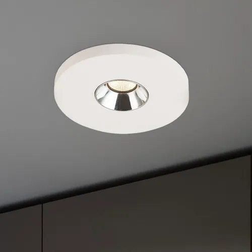 Einbaustrahler Deckenstrahler Einbauleuchte Deckenlampe LED chrom Gips weiß