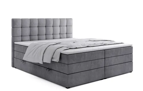 Labett Boxspringbett IGELLA KING 180x200 mit Bettkasten - Stilvolles Boxspringbett mit Taschenfederkern für optimalen Schlafkomfort. Das integrierte Bettkasten-System bietet praktischen Stauraum. Hochwertige Materialien sorgen für Langlebigkeit und einfache Pflege.