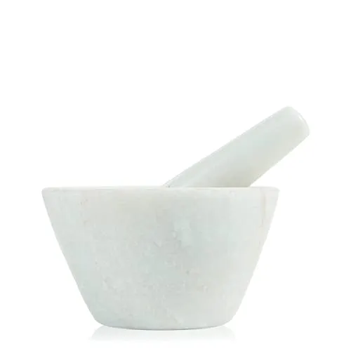 Boska Mörser Spicy/speziell für Gewürze/Spülmaschinenfest/Granit/Weiß / 100 x 100 x 60 mm