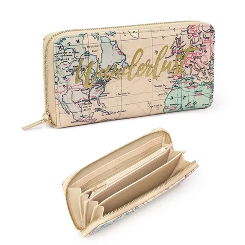 LEGAMI GELDBÖRSE WHAT A WALLET TRAVEL REISE WELTKARTE NEU OVP