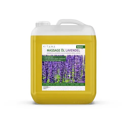 Kitama Massageöl mit Aroma - Körper-Öl für Massagen Pflegeöl Aroma-Öl Thai-Öl 5-Liter, Lavendel