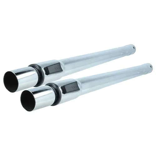 vhbw 2x Staubsaugerohr kompatibel mit Bosch GAS 15 L, 14-20 RFB, 12-50 RFH, 12-50 RF, 25 Staubsauger - 35 mm Anschluss, 60-97 cm lang Schwarz Silber