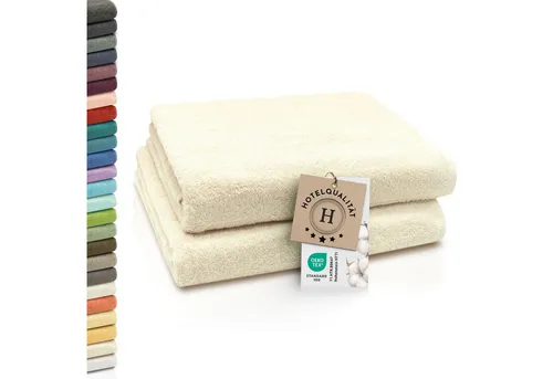 ZOLLNER Badetücher, Walkfrottier (2-St) in weiß von Zollner