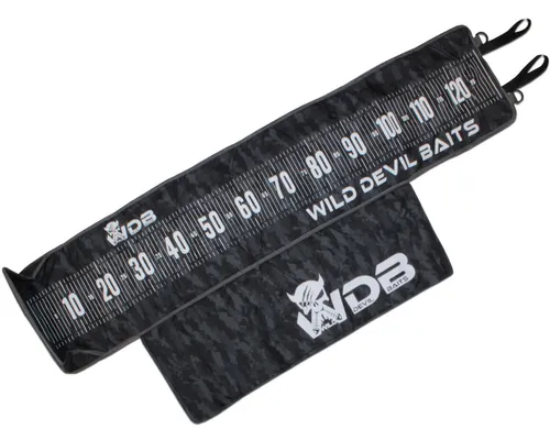 Wild Devil Baits Camo Measure Mat 130cm Abhakmatte mit Maßband Predatory Fish