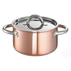 Schulte-Ufer 9510-20 Fleischtopf De Luxe, 20 cm - Kochtopf mit energiesparendem Allherd-Edelstahl-Kapselboden, ideal für alle Herdarten, einschließlich Induktion, und bietet eine praktische Innenskalierung.