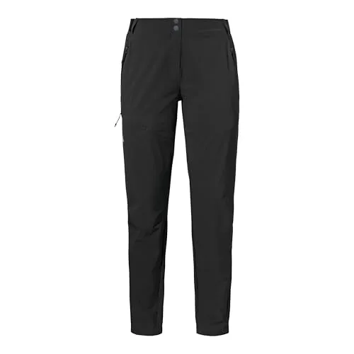 Schöffel Pants Style Blaustein Women schwarz (9990) 48 - Wanderhosen für Damen mit 4-Wege-Stretch und recyceltem Material, bieten hohe Bewegungsfreiheit und schnellen Feuchtigkeitstransport für unbeschwerte Outdoor-Abenteuer.