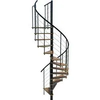 Minka Spindeltreppe Venezia Smart Ø120 cm in schwarz von Minka