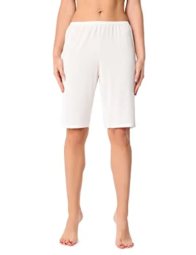 Bellivalini Damen Unterhosen Knielang Unterwäsche aus Viskoseseide BLV50-268 (Ecru, M)