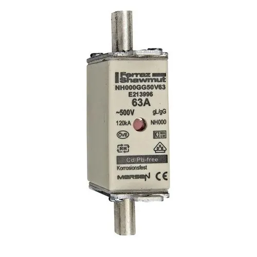 Mersen NH-Sicherungseinsatz SF NH000GG50V63 Niederspannung Hochleistung E213996