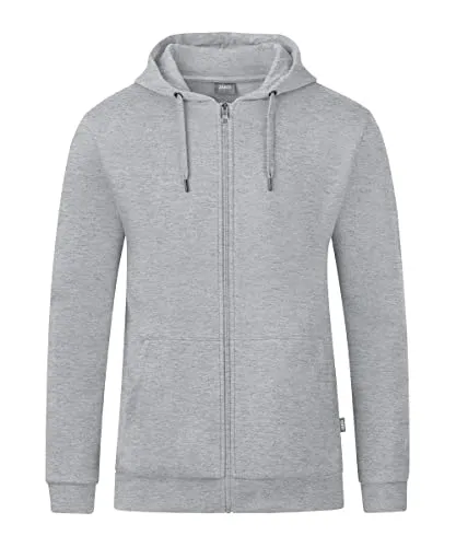 Jako Sweatjacke Herren Kapuzenjacke Organic C6820 - Funktionsjacken aus nachhaltigen Materialien, mit weich angerauter Innenseite und Kängurutaschen, ideal für umweltbewusste Teams.