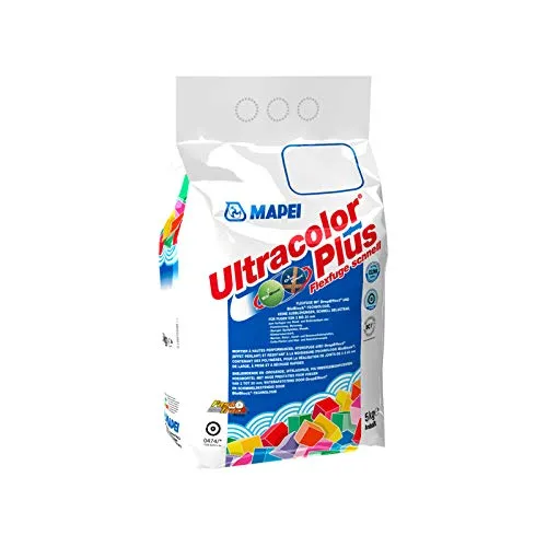 MAPEI Ultracolor Plus Fugenmörtel 5 kg - 114 Anthrazit - Flexibler hydraulisch erhärtender Fugenmörtel