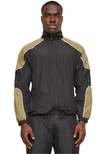 Urban Classics Herren Sportjacke Piped Track Jacket, Trainingsjacke für Männer