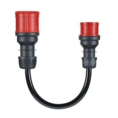 go-e Adapter Gemini flex 22kW auf 16A CEE rot - Adapterkabel für Gemini flex 22kW, ideal für CEE rot 32A Steckdose. Kompatibel mit go-e Charger HOME+ 22 kW, ermöglicht effizientes Laden mit max. 16 A.