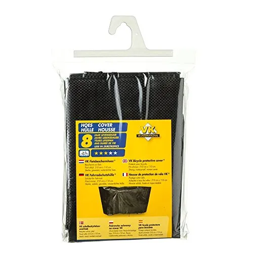 VK International Unisex – Erwachsene Fahrradschutzhülle VK-2260050100, Schwarz, One Size