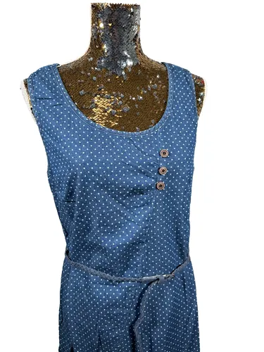 Alife and Kickin Kleid Größe L Damen Camelia AK Dunkelblau Ärmellos Rundhals Neu