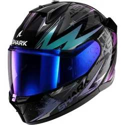 SHARK D-SKWAL 3 BLAST-R Integralhelm, XL - Motorradhelm der neuesten Generation mit aggressivem Design, leichtem Polycarbonat und sicherem, schnellem Verschluss. ECE 22.06 zugelassen für optimale Sicherheit.