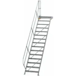 MUNK Aluminium-Treppe Plattform 45° 15 Stufen von Günzburger