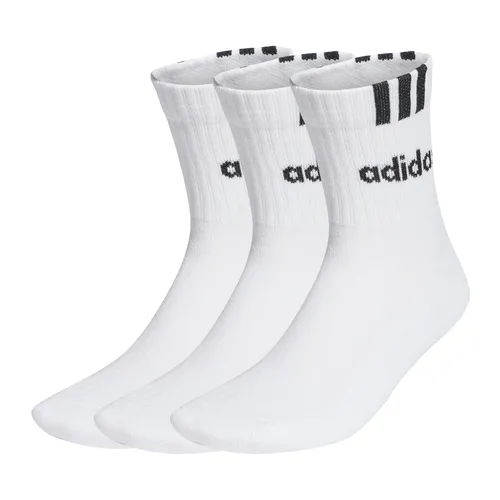 adidas Performance adidas Sportsocken Crew Cushion 3-Streifen Linear weiss - 3 Paar