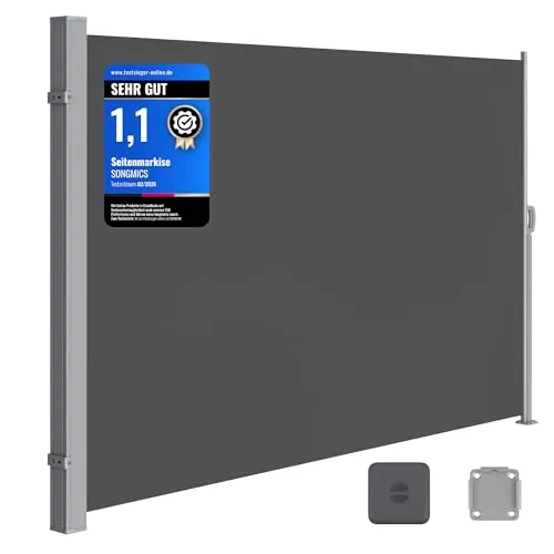 Raumteiler Grau von SONGMICS