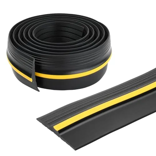 Granvoo 3m Garagentor Schwellendichtung 88 x 12,5mm, Garagentor Dichtung Gummi, Wetterfest Bodenabdichtung, Wasserdichter Sealing Strip, Gummi Dichtungsersatz für Garagentore