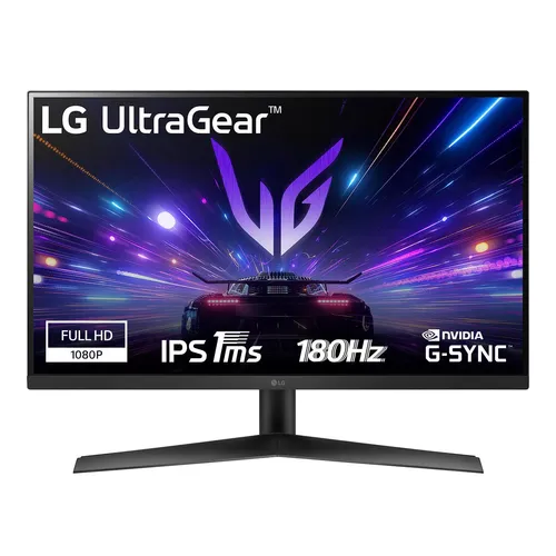LG UltraGear 27GS60F-B - 27 Zoll Full HD Gaming-Monitor, 180Hz Bildwiederholfrequenz und 1ms Reaktionszeit für flüssiges Gameplay