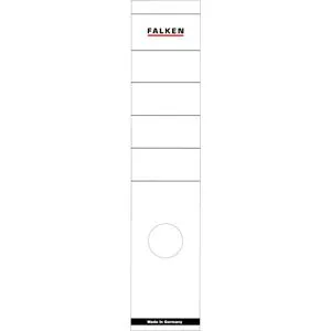 Falken Rückenschilder 80040652, weiß, 60 x 290mm, selbstklebend, 10 Stück