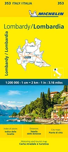 Michelin Lombardei: Straßen- und Tourismuskarte 1:200.000 (MICHELIN Localkarten)