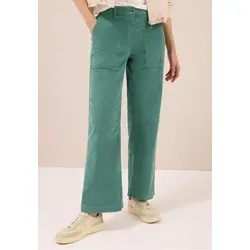 CECIL Damen 3716857 Wide Leg Cordhose, Jewel Green, 34 in grün von CECIL