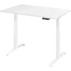 bümö Elektrisch Höhenverstellbarer Schreibtisch Lite - Weiß, 120 x 80 cm - Ergonomischer Schreibtisch mit stufenloser Höhenverstellung von 64,5 cm bis 129,5 cm. Ideal für flexibles Arbeiten, leiser Motor und stabile Konstruktion garantieren Komfort und Qualität.