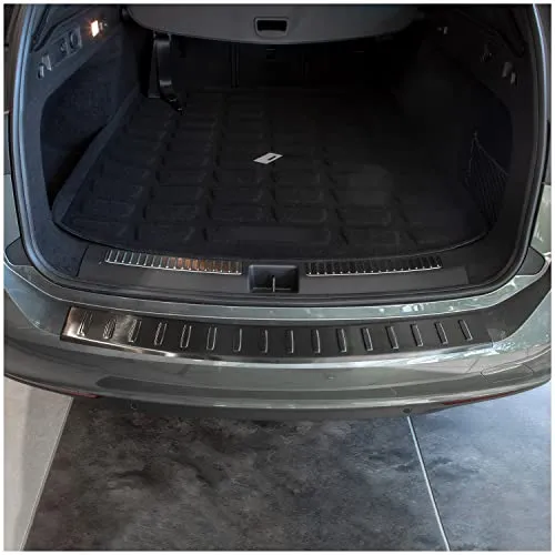 tuning-art L305 Edelstahl Ladekantenschutz für Opel Insignia B - Hochwertiger Ladekantenschutz aus säurebeständigem V2A Edelstahl in Anthrazit für Opel Insignia B ab 2017. Schützt die Kante vor Kratzern und Schäden, einfache Montage mit vorinstalliertem Klebeband.