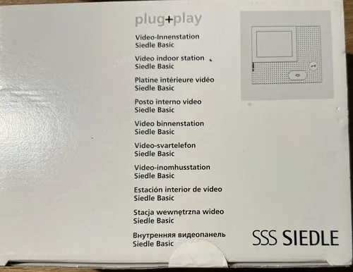 Siedle VIB 150-0 Video-Innenstation Basic - Video-Freisprechstation für Aufputzmontage, abhörsicher mit 3,5 Zoll Touchscreen und Türöffnerfunktion