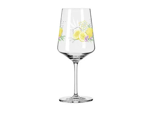 Ritzenhoff Sommertau Cocktailglas 2er Set - Teekocher - Spülmaschinengeeignete Kristallgläser mit modernem Design, ideal für Cocktails und Softgetränke, Fassungsvermögen 544 ml.