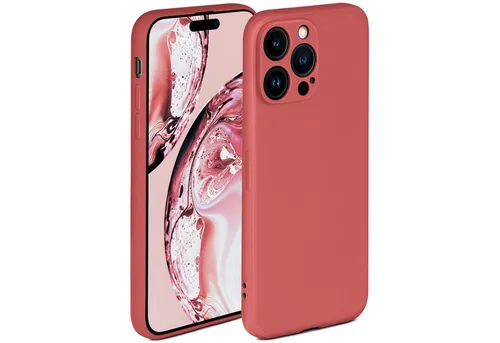 ONEFLOW Handyhülle für iPhone 14 Pro Max Hülle Silikon Soft Case Weinrot 6,7 Zoll, Silikonhülle Cover Dünn Handytasche TPU Schutzhülle mit Kameraschutz