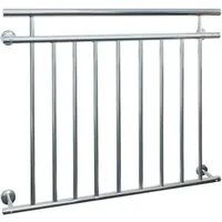 ECD Germany Französischer Balkon 90x128 cm, Edelstahl Geländer