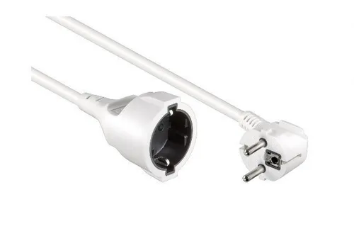 DINIC Schutzkontakt-Verlängerungskabel 1,5mm², 5m CEE 7/7 90° auf CEE 7/3