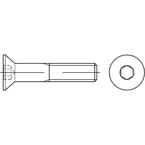 Senkschrauben mit Innensechskant ISO 10642 A 2 M 6 x 20 von DIN- und Normteile