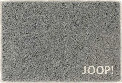 Joop! Badteppich Classic in Graphit, 50x60 cm - Hochwertiger Badteppich aus Textil, rutschhemmend und für Fußbodenheizungen geeignet. Bringt elegante Akzente in Ihr Badezimmer!