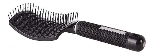 gebogene Frisör-Ventbürste, Barber Curved Vent Brush, Salon-Föhnbürste – antistatisch (1 Bürste) 1