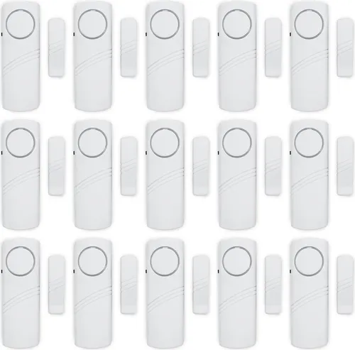 bis 36 Stück Türalarm Fensteralarm Alarmanlage Sirene Alarm Einbruchschutz passend für Fenster Tür 15 Stück 1